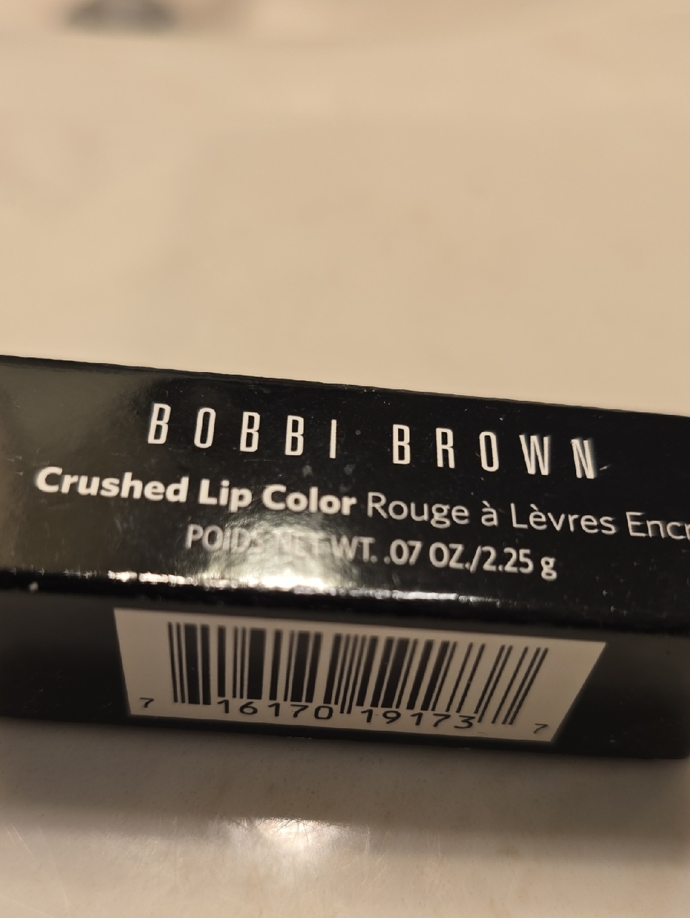 Bobbi Brown Crushed Lip Color - Black Packaging with White Text- Mini Size